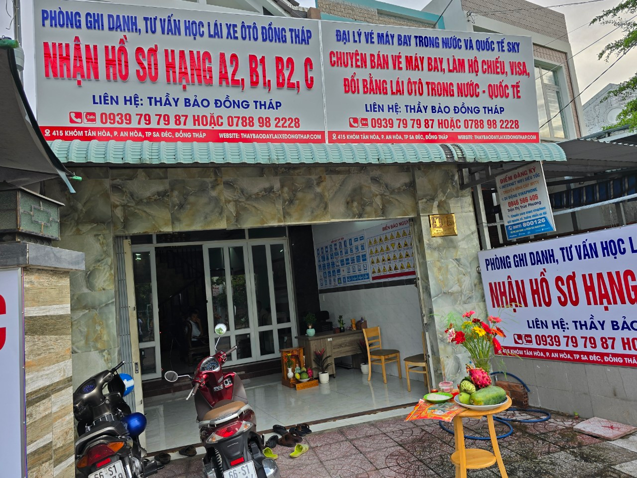 VĂN PHÒNG GHI DANH HỌC LÁI XE Ô TÔ ĐỒNG THÁP