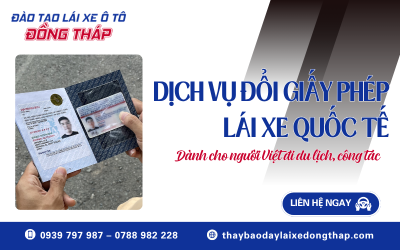dịch vụ đổi giấy phép lái xe quốc tế