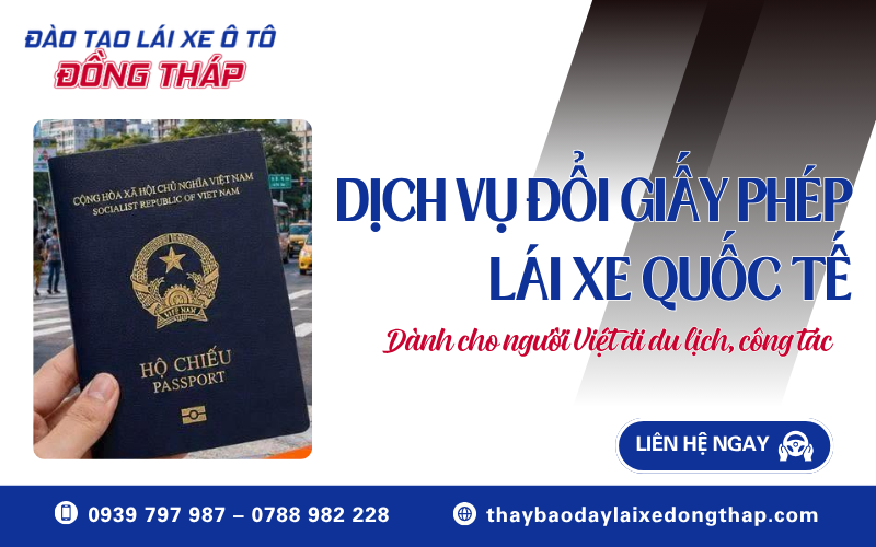 dịch vụ đổi giấy phép lái xe quốc tế